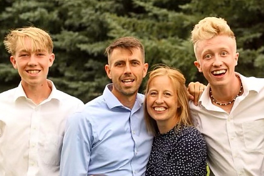 Alex Hart with his family